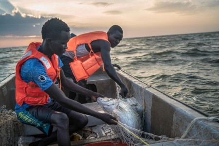 Fisherman in Kenya