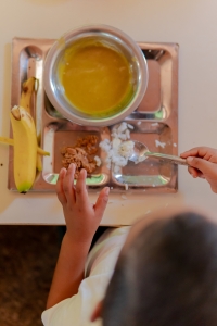 Meals served in Venezuela include fresh, locally purchased produce.