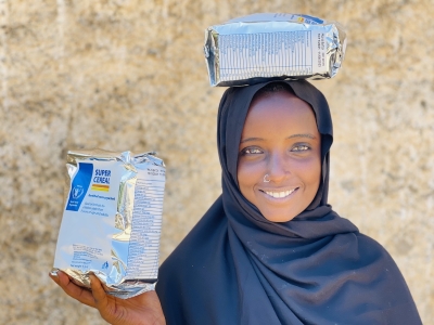  Ethiopia. Food Distribution Point in Ethiopia's Afar region